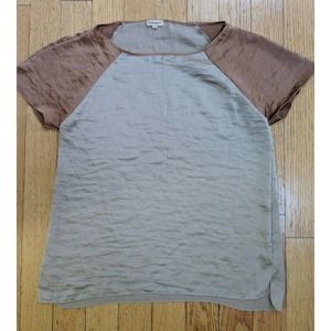 Womens Brown Top Shirt Blouse from Select - Size 44 European Italian